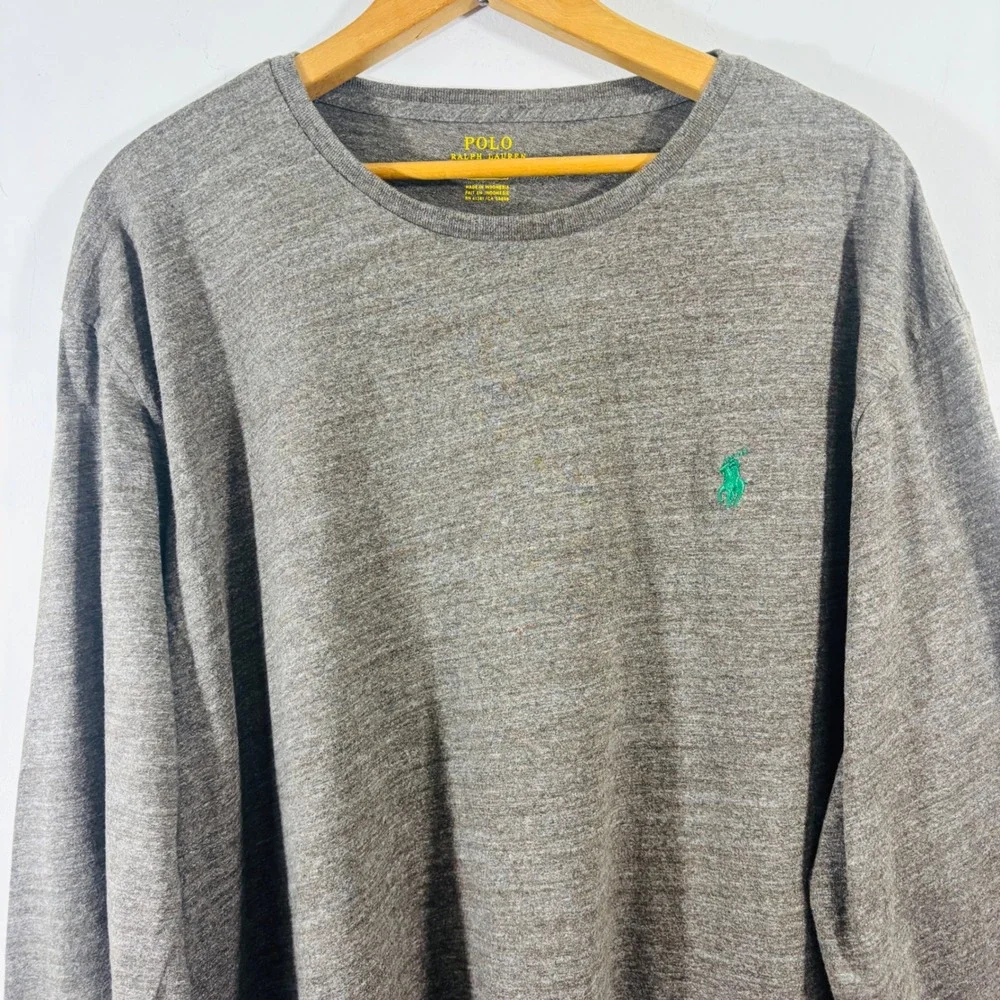 Polo Ralph Lauren Brown Long Sleeve Crew Neck‎ Shirt Men's  XXL